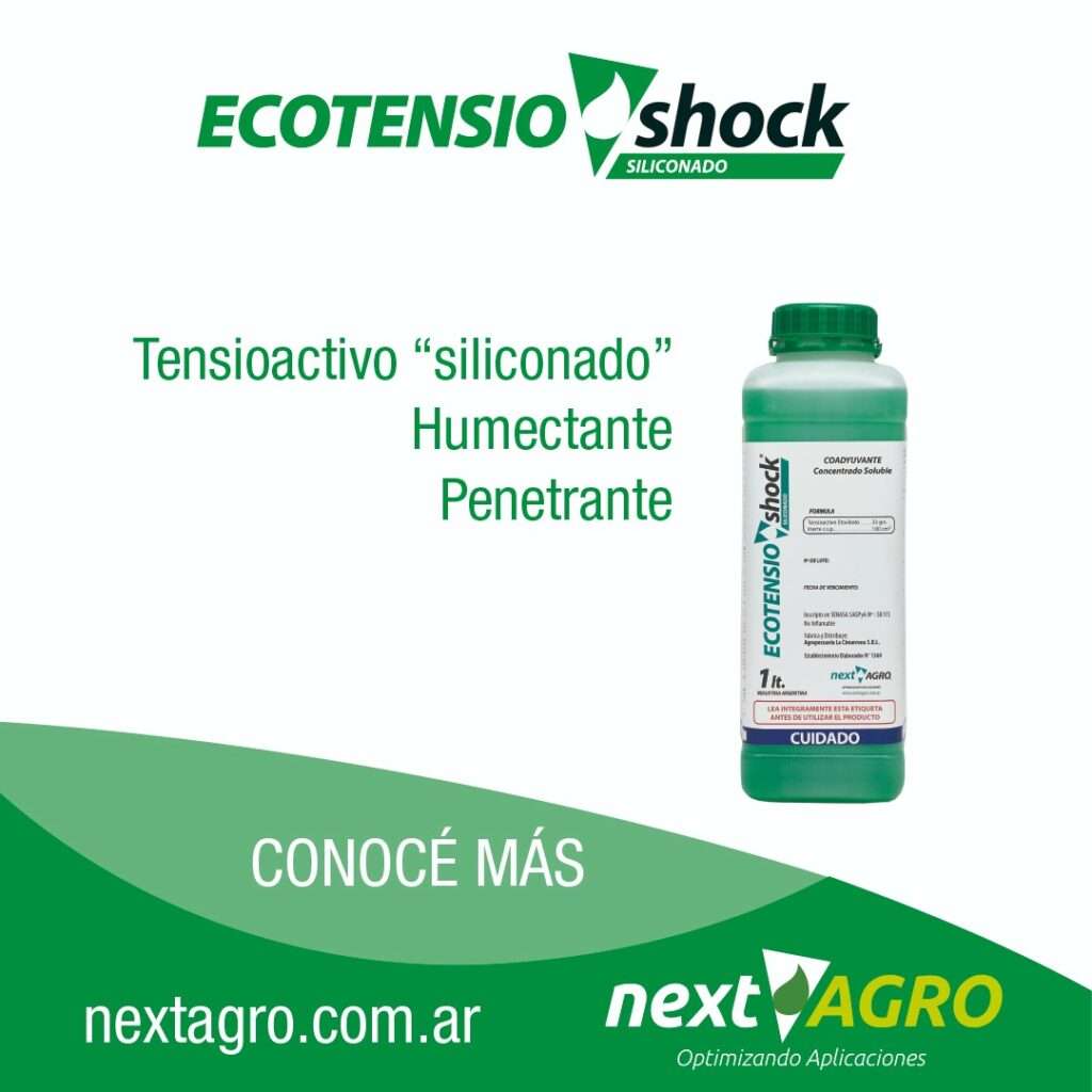 Next Agro tensioactivo siliconado, Ecotensio shock